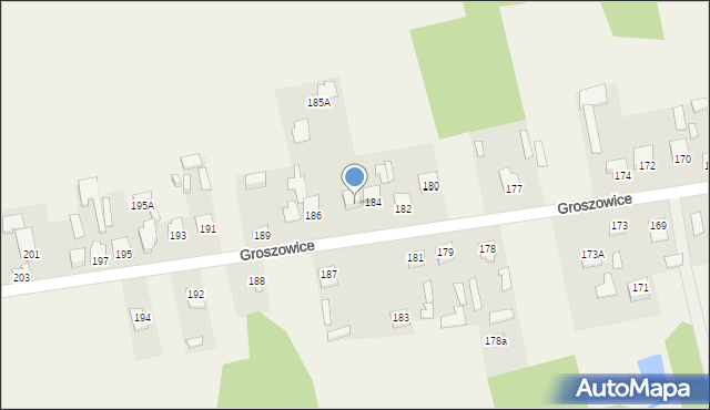 Groszowice, Groszowice, 185, mapa Groszowice