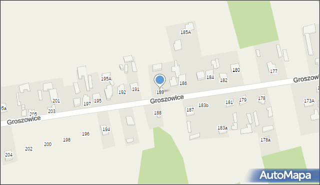Groszowice, Groszowice, 189, mapa Groszowice