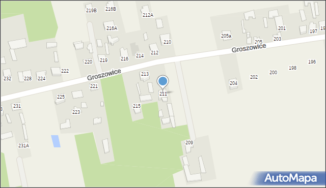 Groszowice, Groszowice, 211, mapa Groszowice