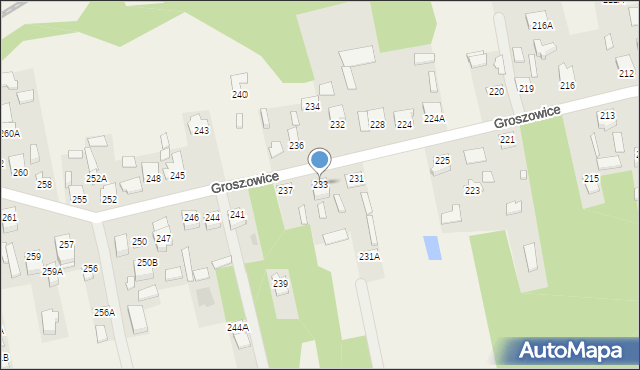 Groszowice, Groszowice, 233, mapa Groszowice