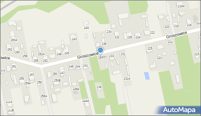 Groszowice, Groszowice, 237, mapa Groszowice