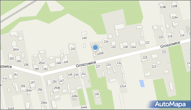 Groszowice, Groszowice, 238, mapa Groszowice