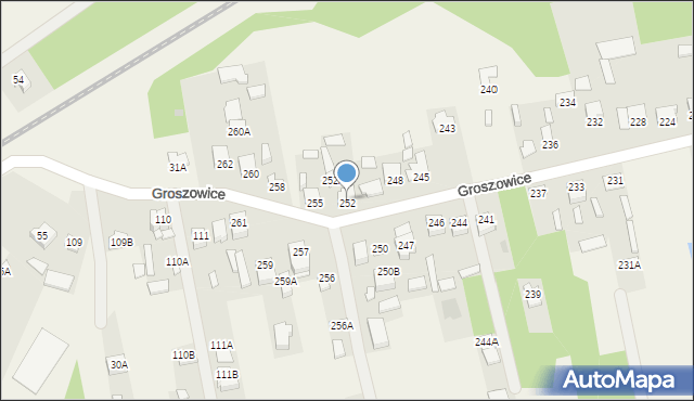 Groszowice, Groszowice, 252, mapa Groszowice