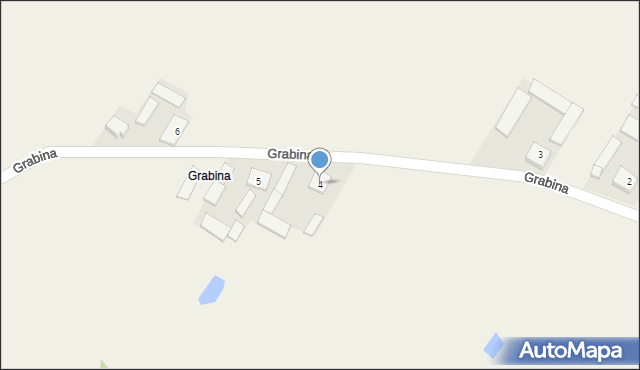 Grotki, Grabina, 4, mapa Grotki