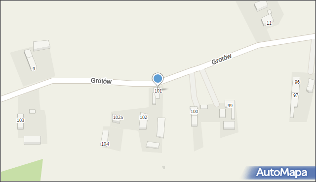 Grotów, Grotów, 101, mapa Grotów