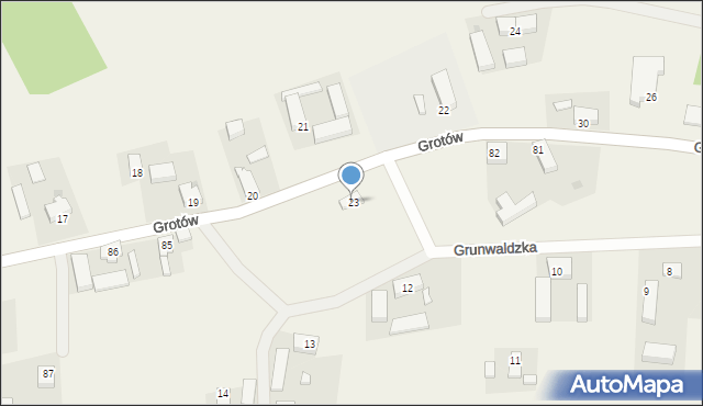 Grotów, Grotów, 25, mapa Grotów