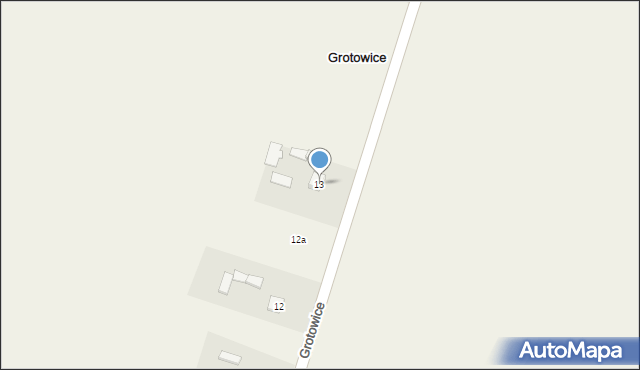 Grotowice, Grotowice, 13, mapa Grotowice