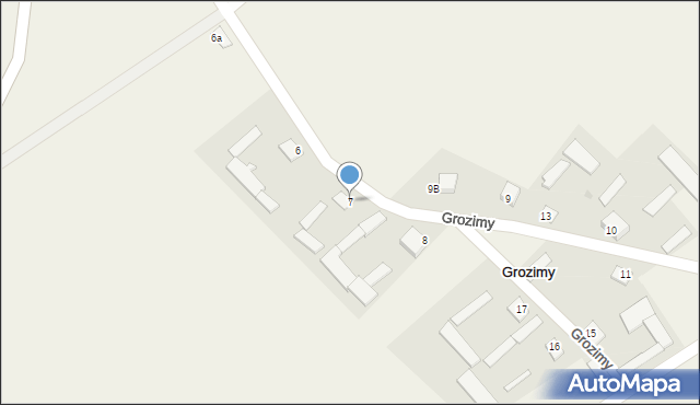 Grozimy, Grozimy, 7, mapa Grozimy