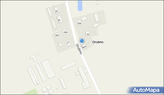 Grubno, Grubno, 44A, mapa Grubno