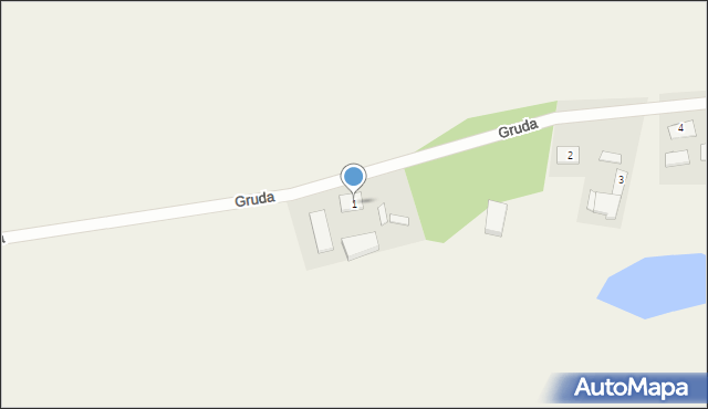 Gruda, Gruda, 1, mapa Gruda