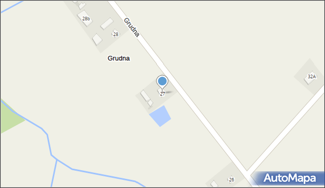 Grudna, Grudna, 27, mapa Grudna