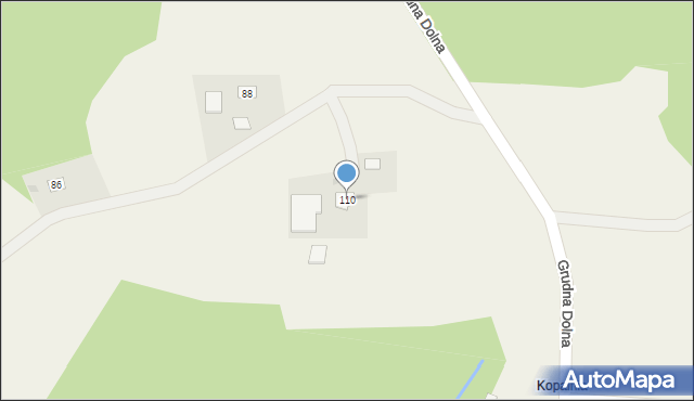 Grudna Dolna, Grudna Dolna, 110, mapa Grudna Dolna