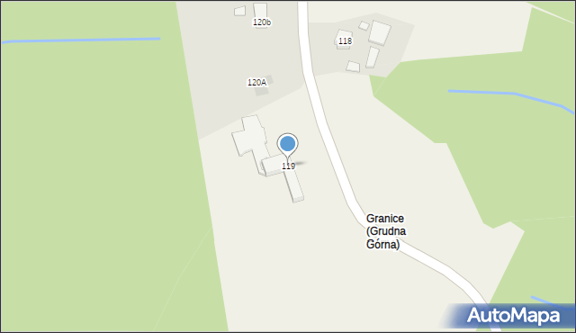 Grudna Górna, Grudna Górna, 119, mapa Grudna Górna