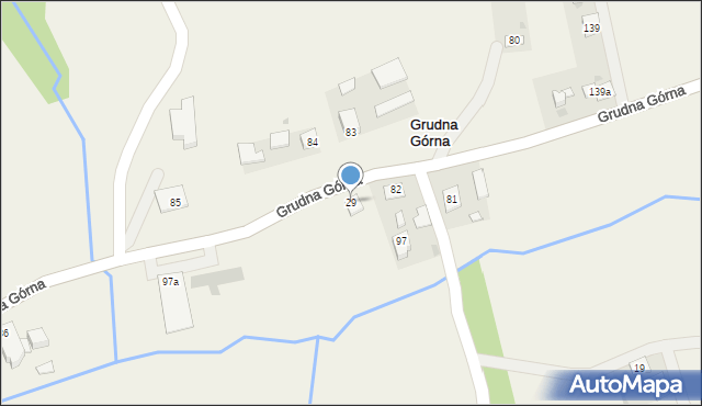 Grudna Górna, Grudna Górna, 29, mapa Grudna Górna