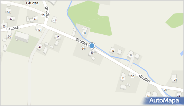 Grudza, Grudza, 35, mapa Grudza