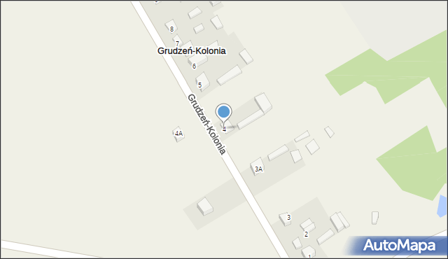 Grudzeń-Kolonia, Grudzeń-Kolonia, 4, mapa Grudzeń-Kolonia