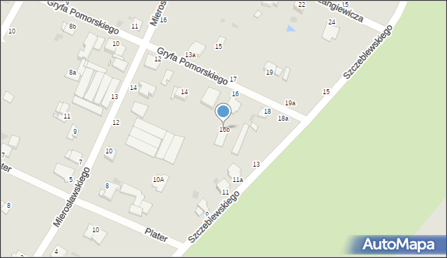 Grudziądz, Gryfa Pomorskiego, 16b, mapa Grudziądza
