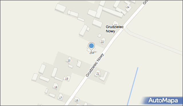 Grudzielec Nowy, Grudzielec Nowy, 20A, mapa Grudzielec Nowy