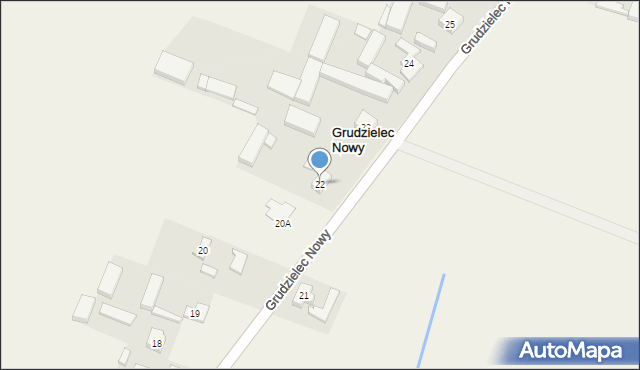 Grudzielec Nowy, Grudzielec Nowy, 22, mapa Grudzielec Nowy