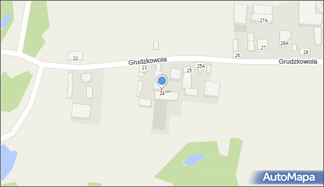 Grudzkowola, Grudzkowola, 24, mapa Grudzkowola