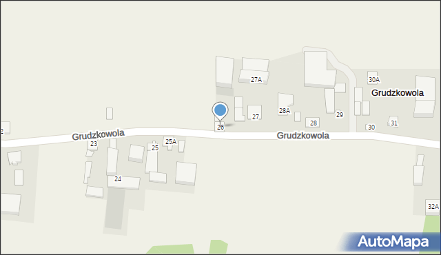 Grudzkowola, Grudzkowola, 26, mapa Grudzkowola