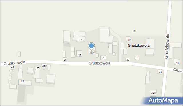 Grudzkowola, Grudzkowola, 28A, mapa Grudzkowola