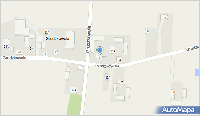 Grudzkowola, Grudzkowola, 33, mapa Grudzkowola