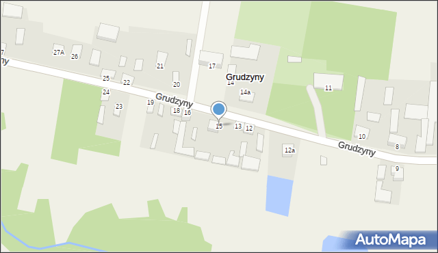 Grudzyny, Grudzyny, 15, mapa Grudzyny