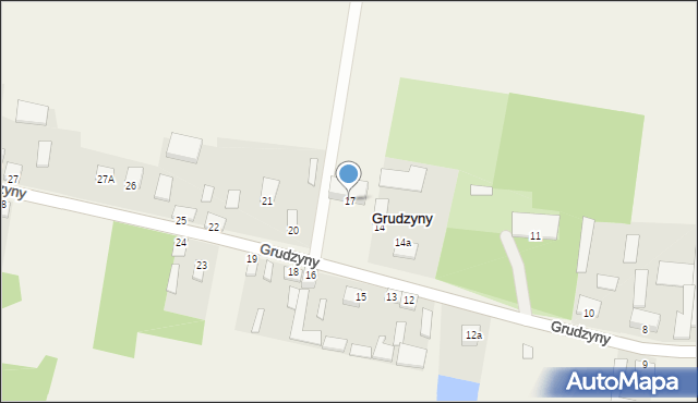 Grudzyny, Grudzyny, 17, mapa Grudzyny