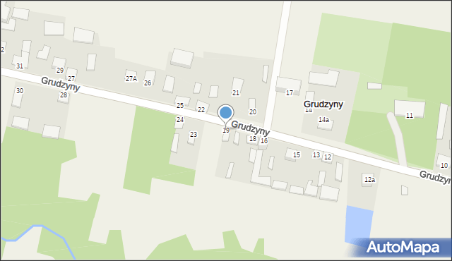 Grudzyny, Grudzyny, 19, mapa Grudzyny