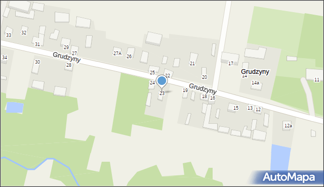 Grudzyny, Grudzyny, 23, mapa Grudzyny