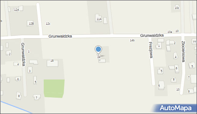 Grunwald, Grunwald, 14, mapa Grunwald
