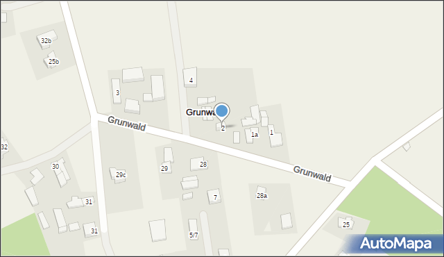 Grunwald, Grunwald, 2, mapa Grunwald