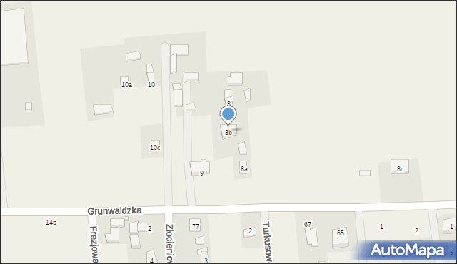 Grunwald, Grunwald, 8b, mapa Grunwald
