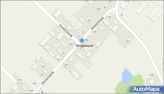 Gruszczyce, Gruszczyce, 59, mapa Gruszczyce