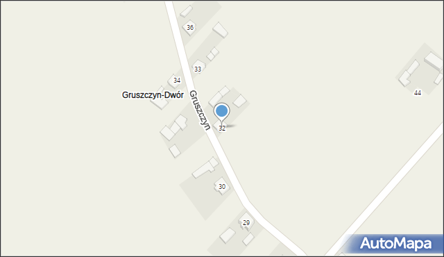 Gruszczyn, Gruszczyn, 32, mapa Gruszczyn