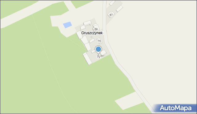 Gruszczyn, Gruszczyn, 71, mapa Gruszczyn