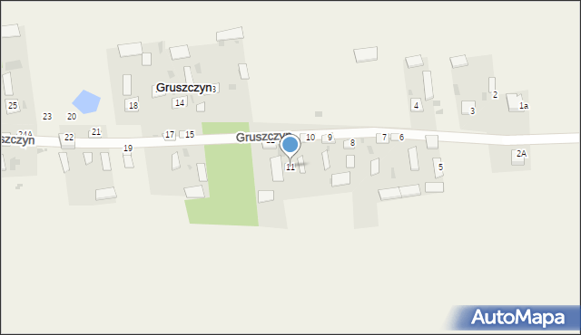 Gruszczyn, Gruszczyn, 11, mapa Gruszczyn