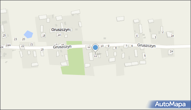 Gruszczyn, Gruszczyn, 11A, mapa Gruszczyn