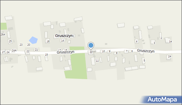 Gruszczyn, Gruszczyn, 12, mapa Gruszczyn