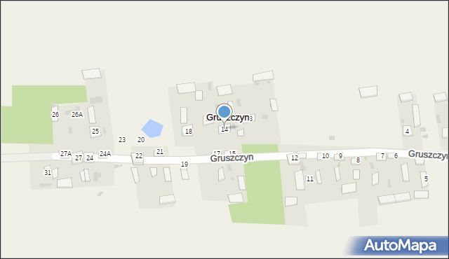 Gruszczyn, Gruszczyn, 14, mapa Gruszczyn