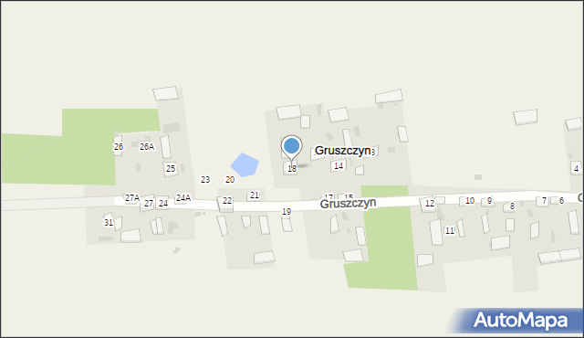 Gruszczyn, Gruszczyn, 18, mapa Gruszczyn