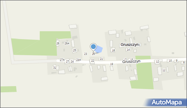 Gruszczyn, Gruszczyn, 20, mapa Gruszczyn