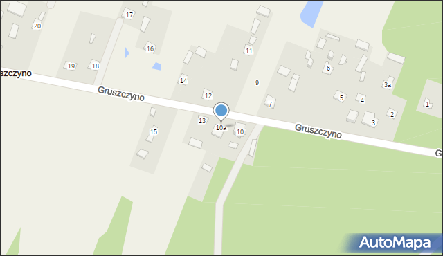 Gruszczyno, Gruszczyno, 10a, mapa Gruszczyno