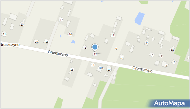 Gruszczyno, Gruszczyno, 12, mapa Gruszczyno