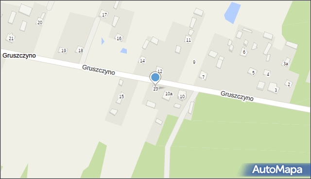 Gruszczyno, Gruszczyno, 13, mapa Gruszczyno