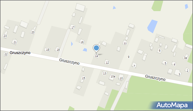 Gruszczyno, Gruszczyno, 14, mapa Gruszczyno