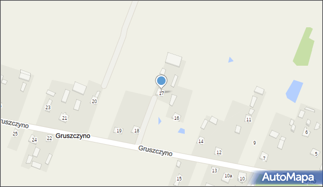 Gruszczyno, Gruszczyno, 17, mapa Gruszczyno