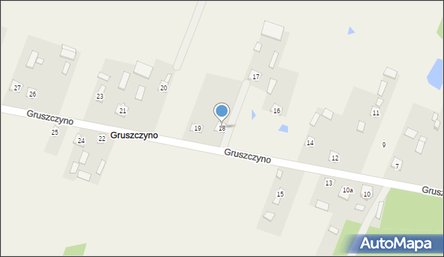 Gruszczyno, Gruszczyno, 18, mapa Gruszczyno