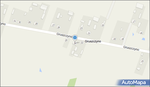 Gruszczyno, Gruszczyno, 24, mapa Gruszczyno